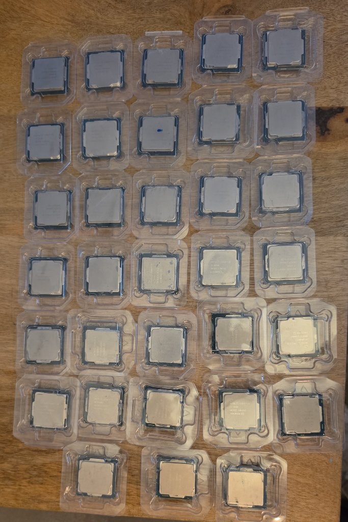 PARTIJ WERKENDE Processors Intel i3 tot i5 TE KOOP, LGA 1151, 8-core, Ophalen of Verzenden, Zo goed als nieuw