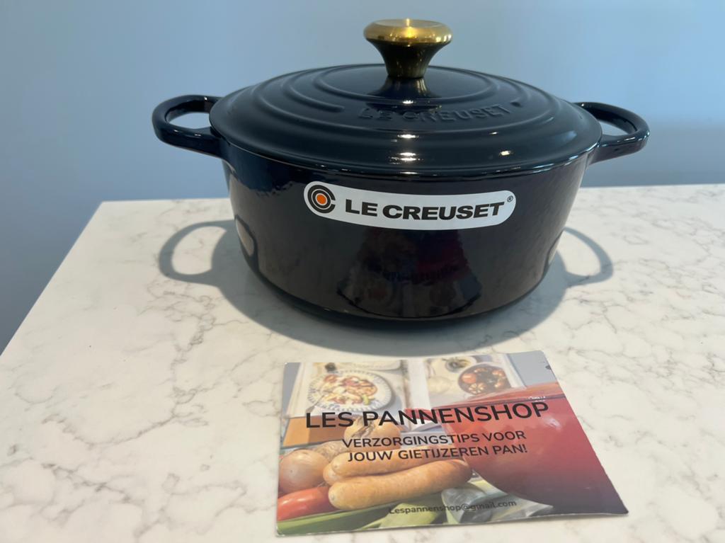 Nieuwe Le Creuset braadpan Nuit 24 cm, Gietijzer, Nieuw, Ophalen of Verzenden, Le Creuset
