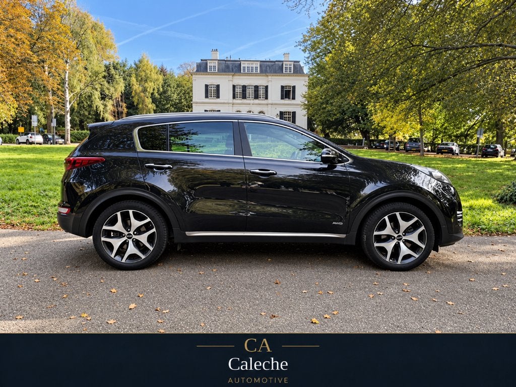 Kia Sportage 1.6 T-GDI GT-PlusLine | Automaat | Panoramadak|, Auto's, Dealer onderhouden, 4 cilinders, Met garantie (alle), Zwart