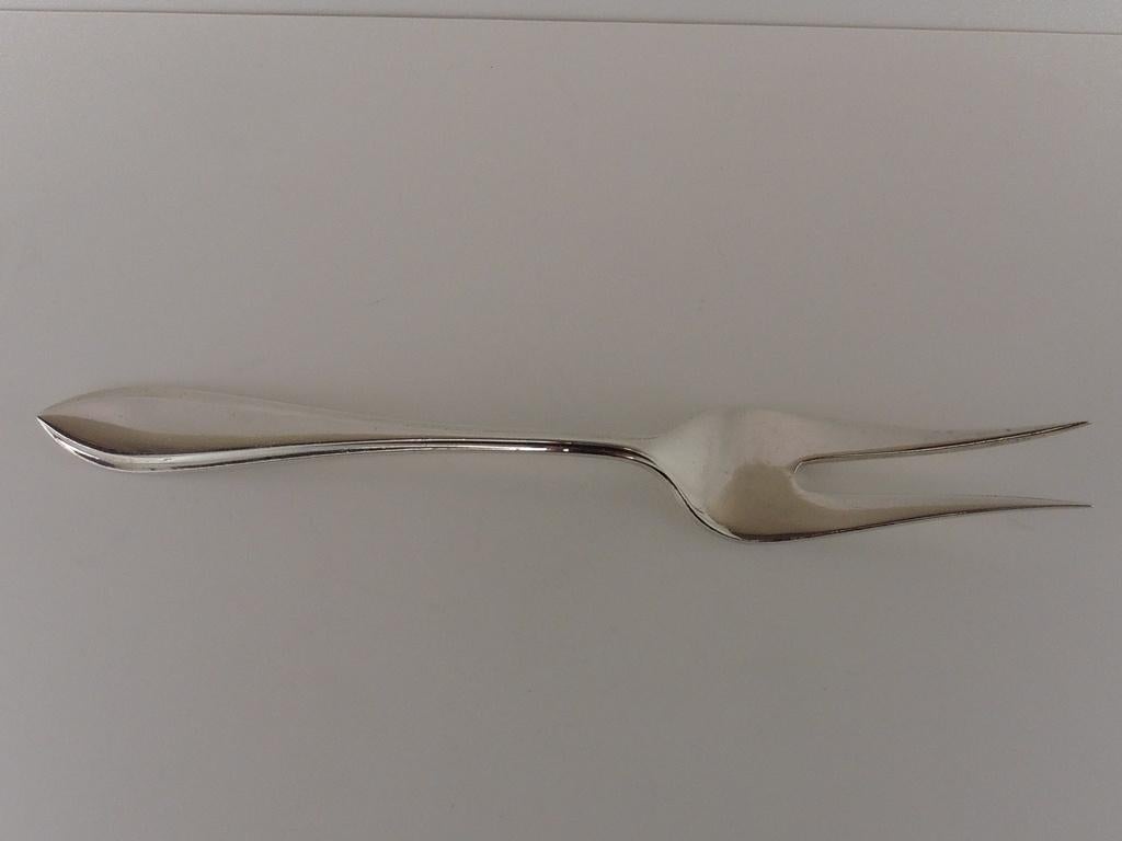 Zilveren vleesvork                                      Z346, Ophalen of Verzenden, Zilver