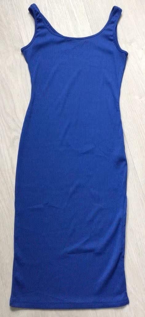 Blauwe jurk maat S van SHEIN, Kleding | Dames, Jurken, Blauw, Ophalen of Verzenden, Zo goed als nieuw, Maat 36 (S)