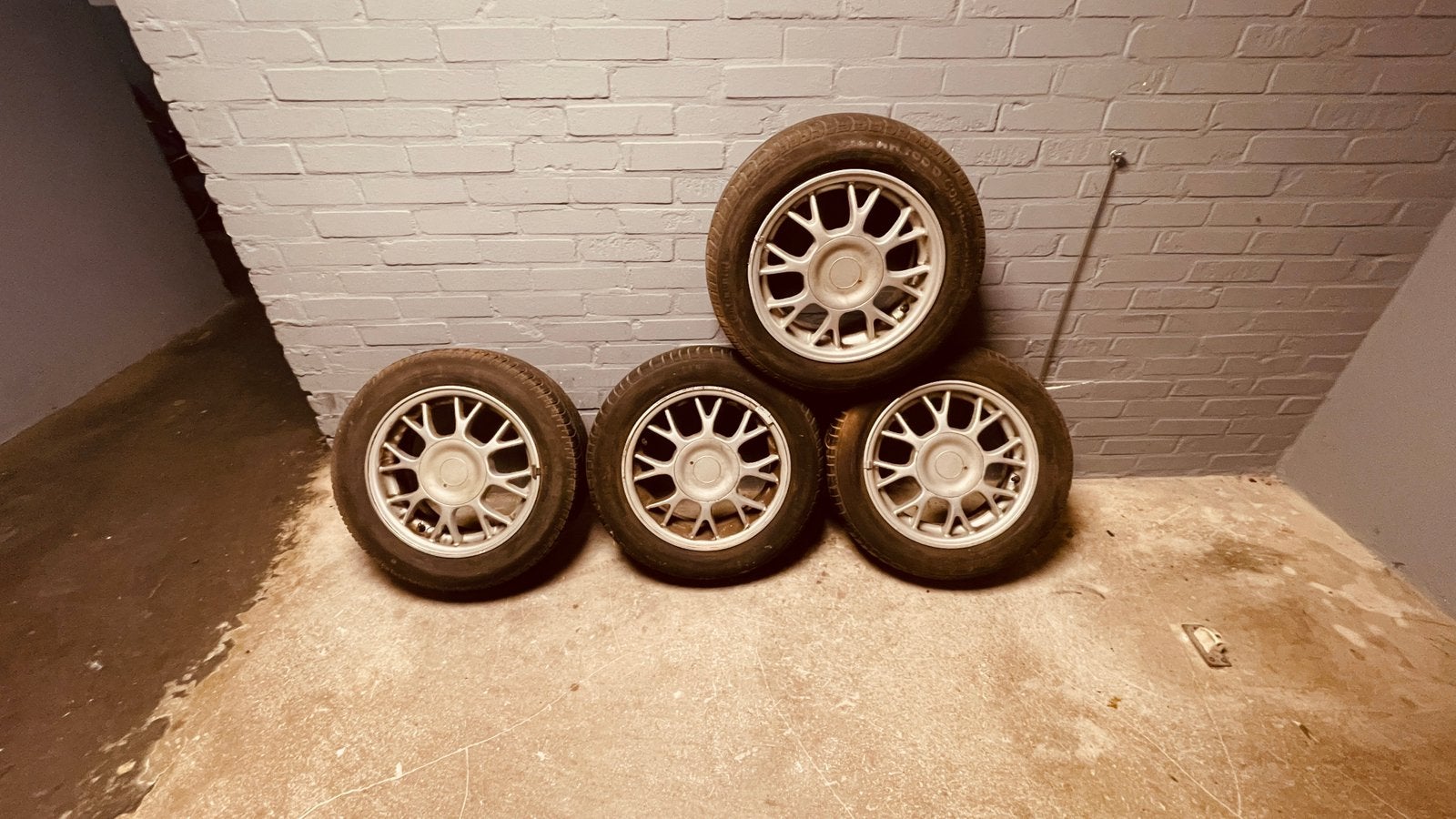 Sportieve 14 inch velgen met Continentals, Ophalen, 14 inch, Gebruikt, Banden en Velgen