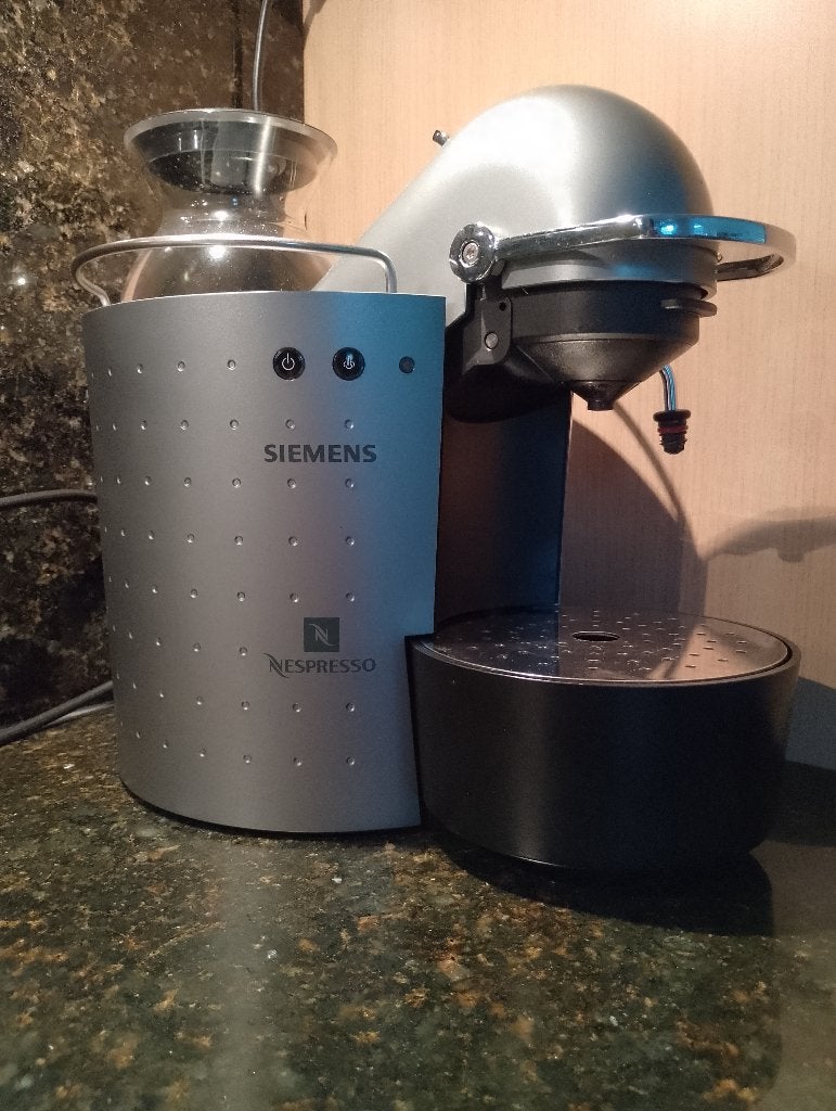Siemens Nespresso-apparaat TK50n01, Witgoed en Apparatuur, Ophalen of Verzenden, Gebruikt, Espresso apparaat
