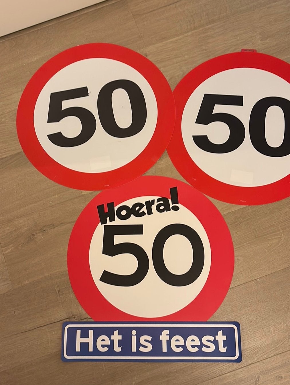 Pakket feestversiering 50 jaar, Ophalen, Zo goed als nieuw, Versiering, Abraham of Sarah