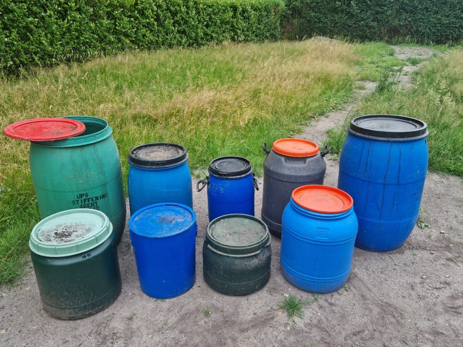 Voerton voertonnen opslag ton droogvoer korrel graan voerton, Dieren en Toebehoren, Dierenvoeding, Ophalen of Verzenden, Vee