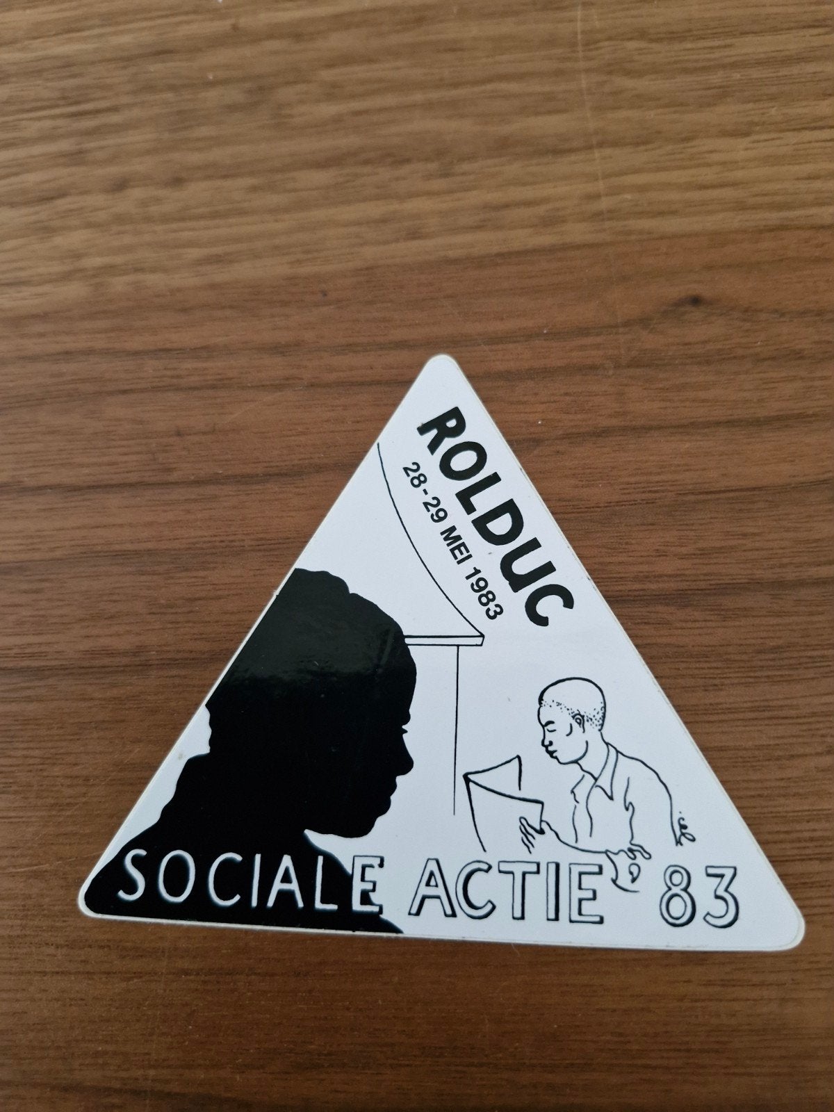 10684 sticker ROLDUC Sociale Actie '83 (28-29 mei 1983), Ophalen of Verzenden, Gebruikt, Overige typen
