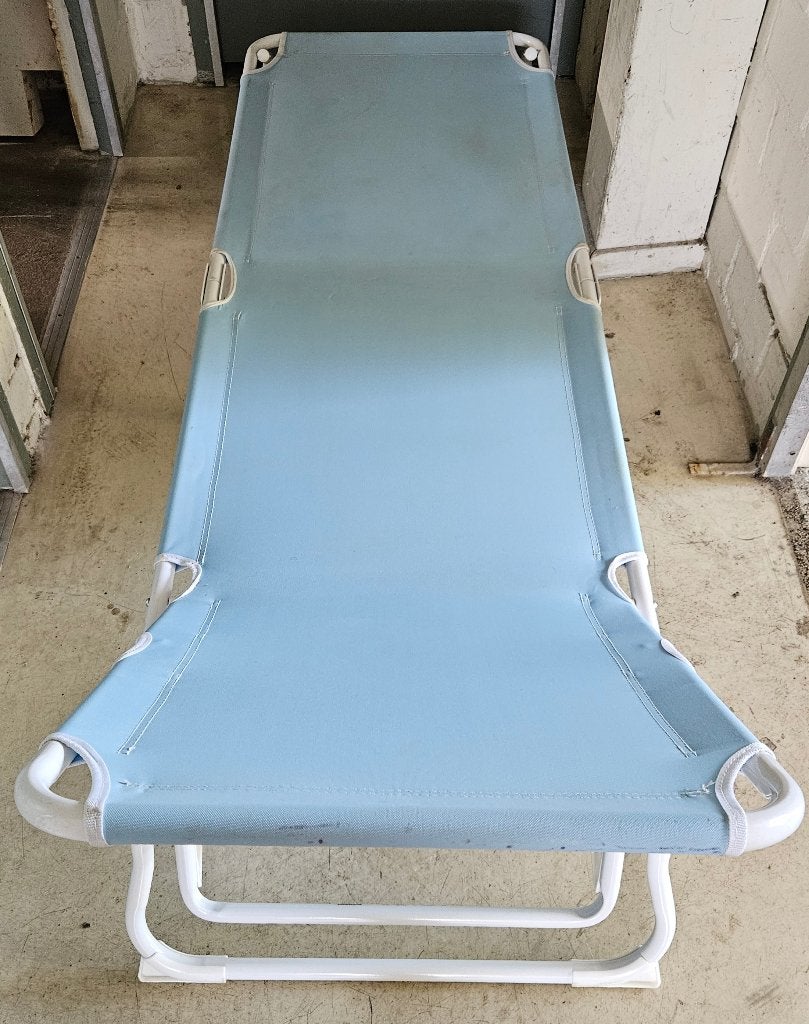 Ligbed stretcher Hamo Ikea lichtblauw, Ophalen, Gebruikt, Kunststof, Inklapbaar