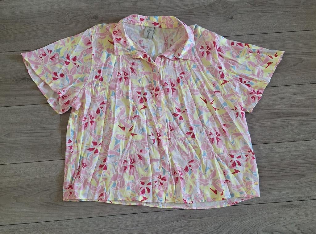 Sylvie Meis nachtblouse bloemen print XXL 44, Sylvie meis, Ophalen of Verzenden, Zo goed als nieuw, Maat 42/44 (L)