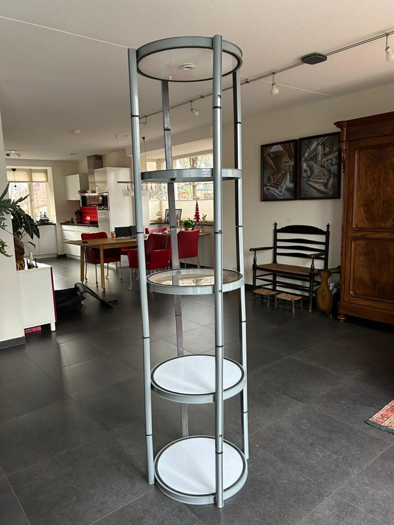 Ronde opvouwbare inklapbare vintrine display stelling kast, Ophalen, ., Zo goed als nieuw, .