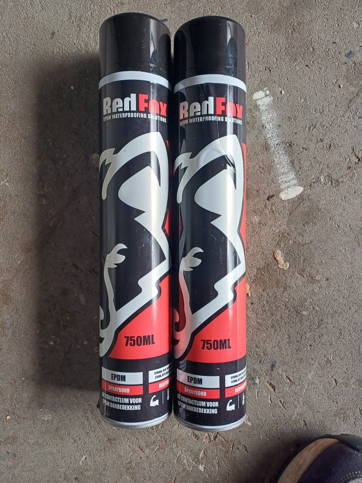 Red Fox EPDM Spraybond Contactlijm 750ml (Ongebruikt), Overige materialen, Zwart, Overige typen, Nieuw