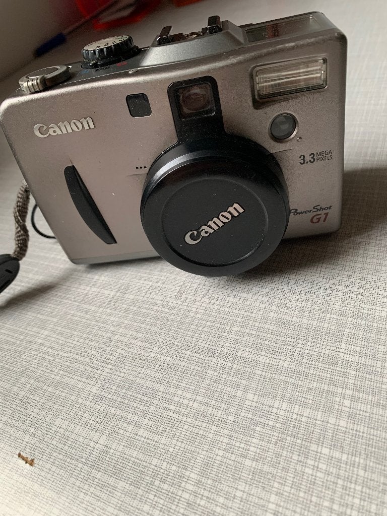Camera Canon G1 Powershot met toebehoren, Ingebouwde flitser, Gebruikt, Ophalen of Verzenden, Compactcamera
