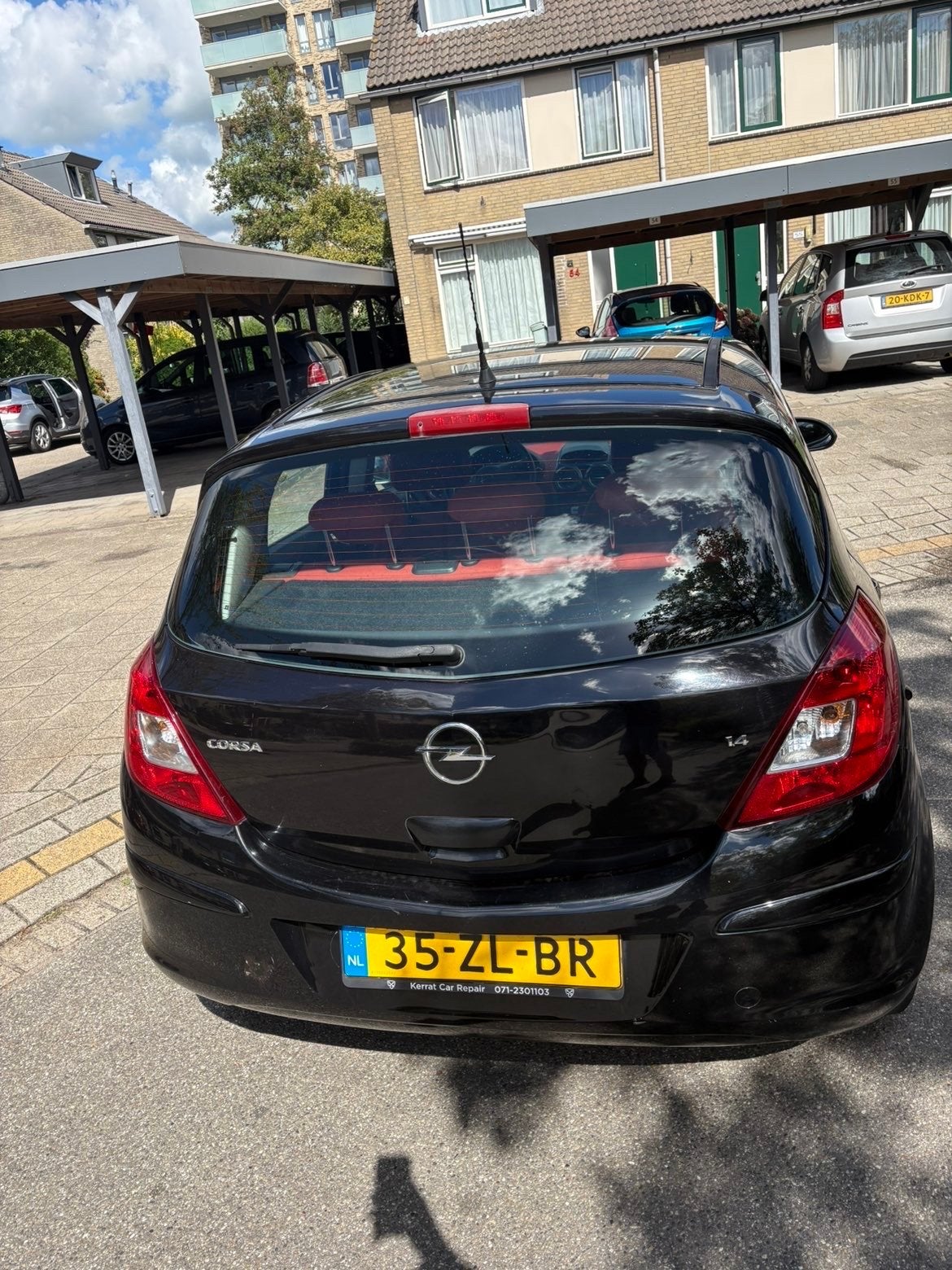 Opel Corsa 1.4 16V 5D 2008 Zwart, Auto's, Voorwielaandrijving, 1063 kg, 4 cilinders, Origineel Nederlands