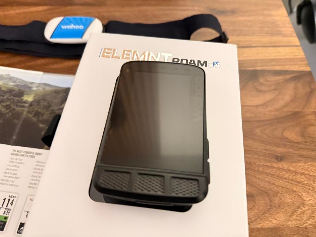Wahoo Elemnt Roam + hartslagsensor, Ophalen of Verzenden, Zo goed als nieuw