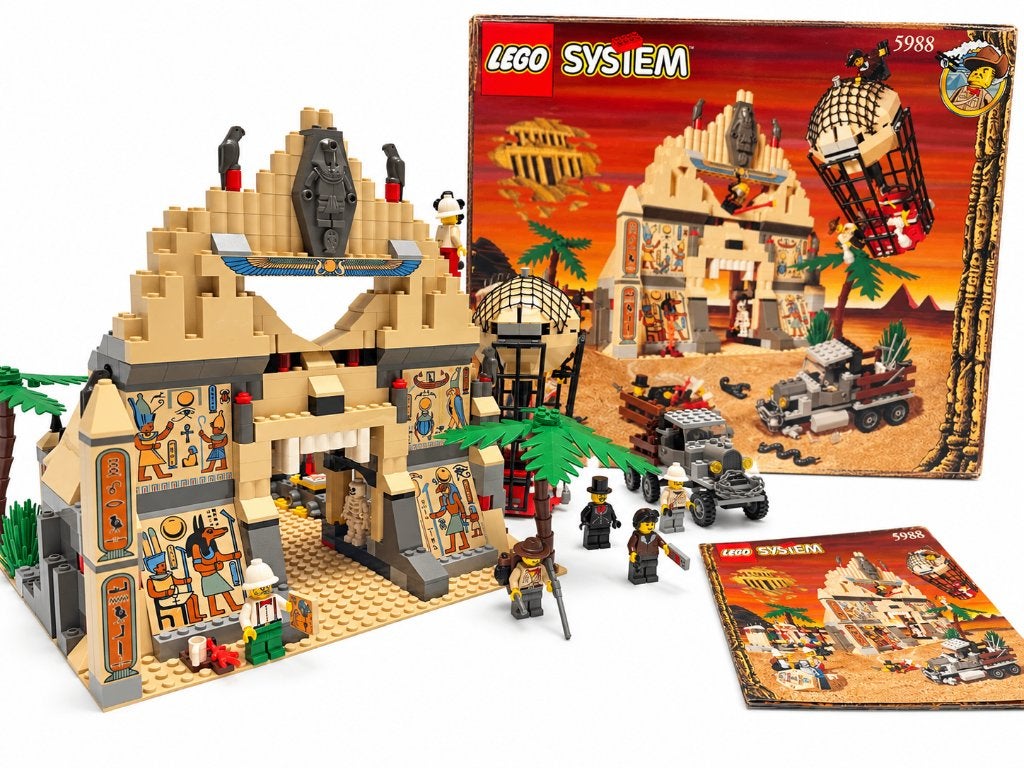 LEGO 5988 Temple of Anubis 1998 - compleet met doos & boekje, Ophalen of Verzenden, Zo goed als nieuw