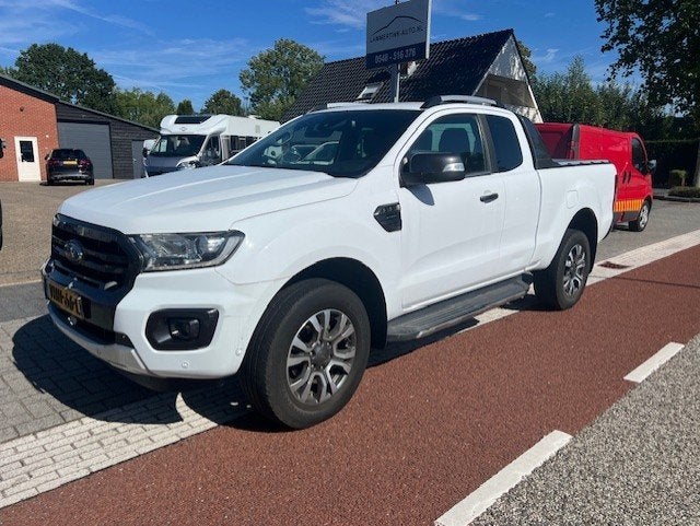 Ford Ranger 2.0D 156KW Wildtrak Supercab AUT. KLIMA NAVI EUR, 4 cilinders, Wit, Origineel Nederlands, Bedrijf