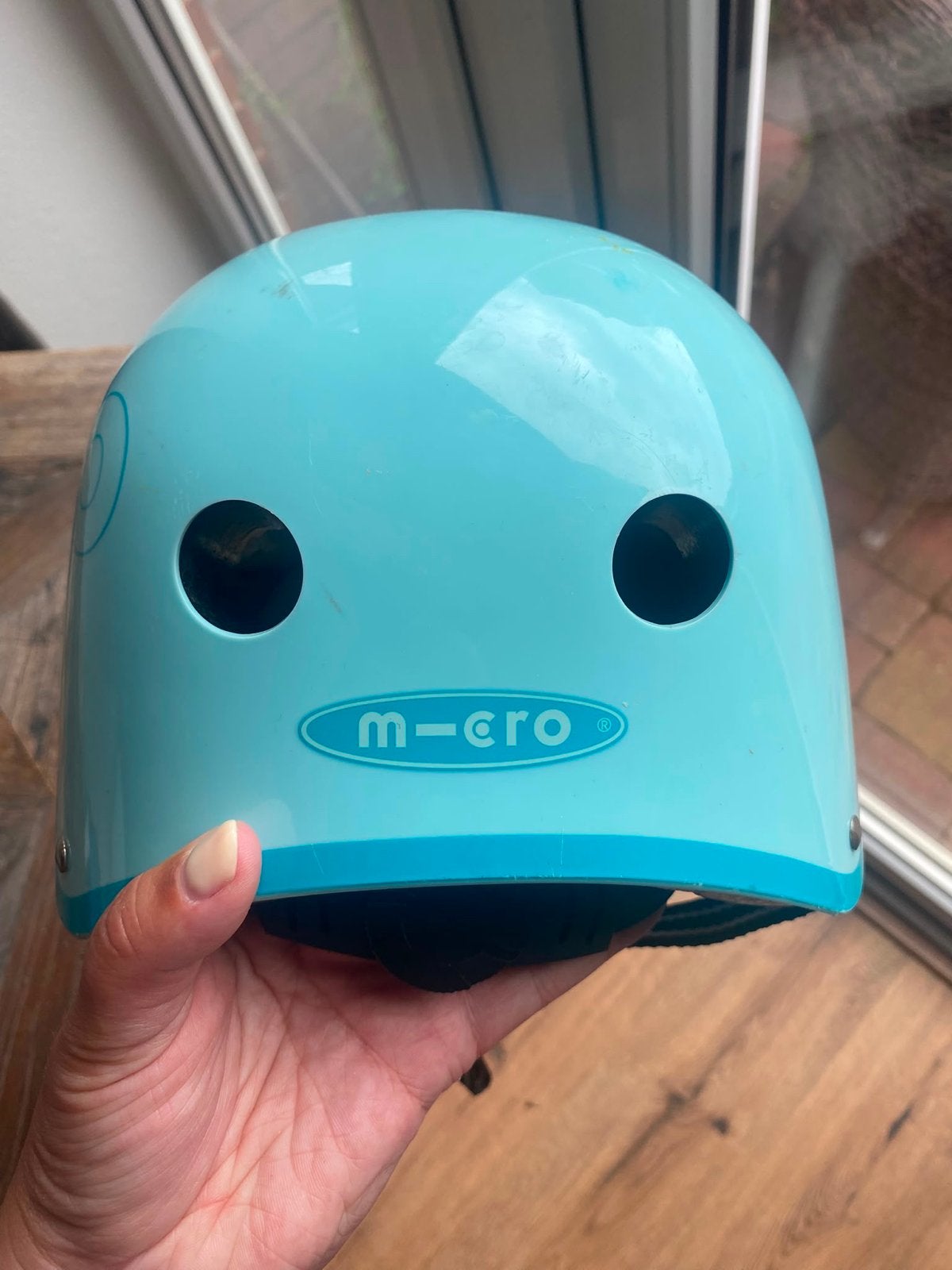 Micro kinderhelm - Lichtblauw - Zo goed als nieuw, Ophalen, Zo goed als nieuw, Overige maten, Jongen of Meisje
