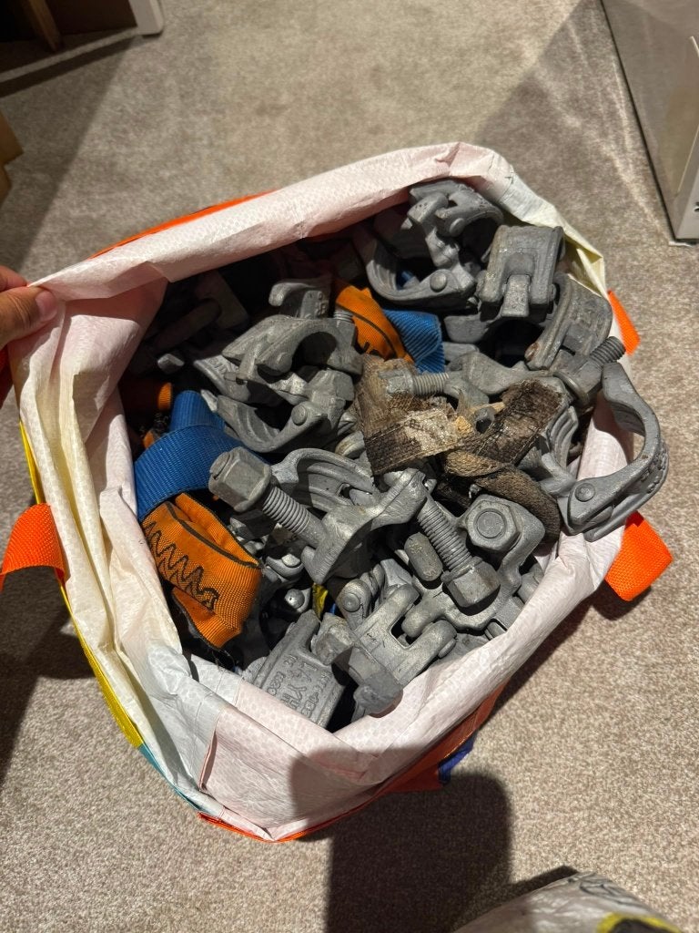 Steiger koppelingen kruiskoppeling, Ophalen, Gebruikt, Overige typen, Minder dan 2 meter