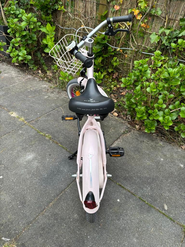 Alpina Ocean 16 inch meisjesfiets, Fietsen en Brommers, Fietsen | Meisjes, Ophalen, Gebruikt, 16 inch, Handrem