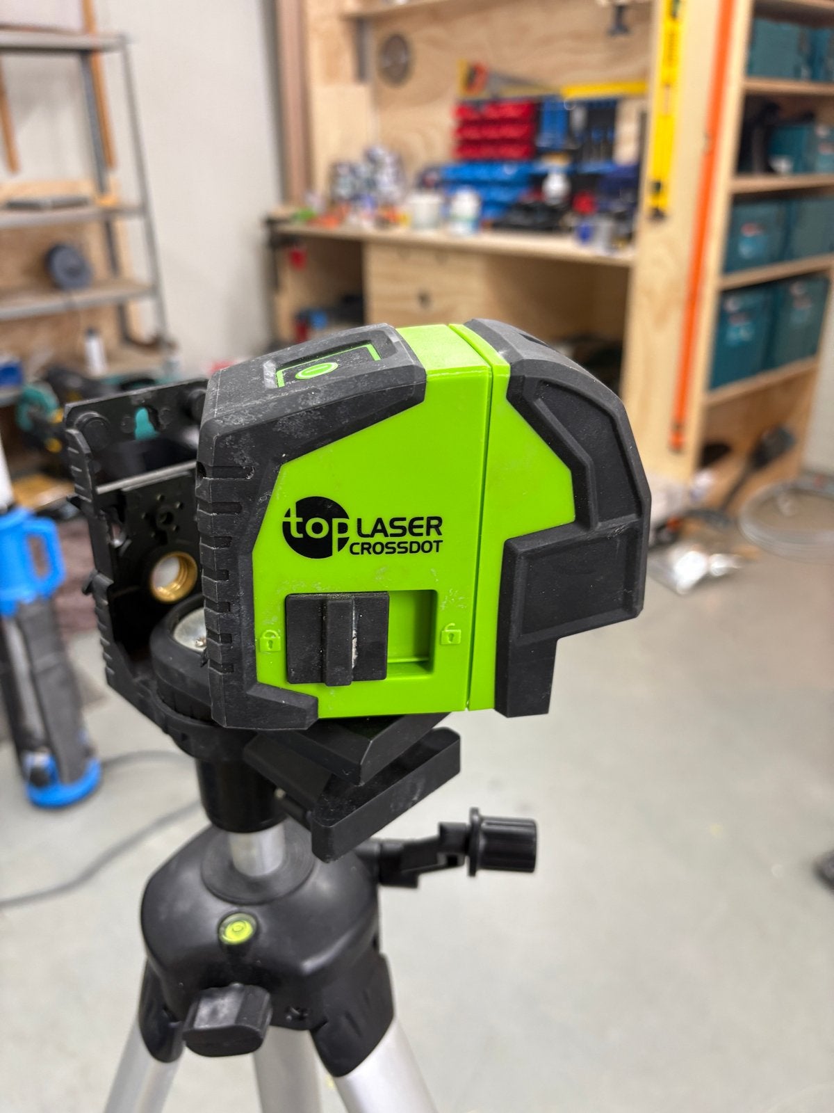 Top Laser Crossdot kruislijnlaser met statief, Ophalen of Verzenden, Gebruikt, Licht