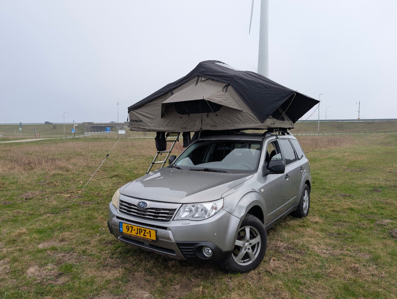 Yukabuka daktent 160B 250L softshell, Caravans en Kamperen, Ophalen, Tot en met 2