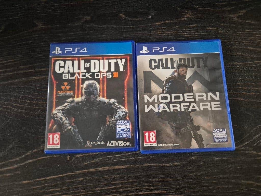 Call of duty modern warfare en black ops 3 ps4, Vanaf 18 jaar, Shooter, Ophalen of Verzenden, Zo goed als nieuw