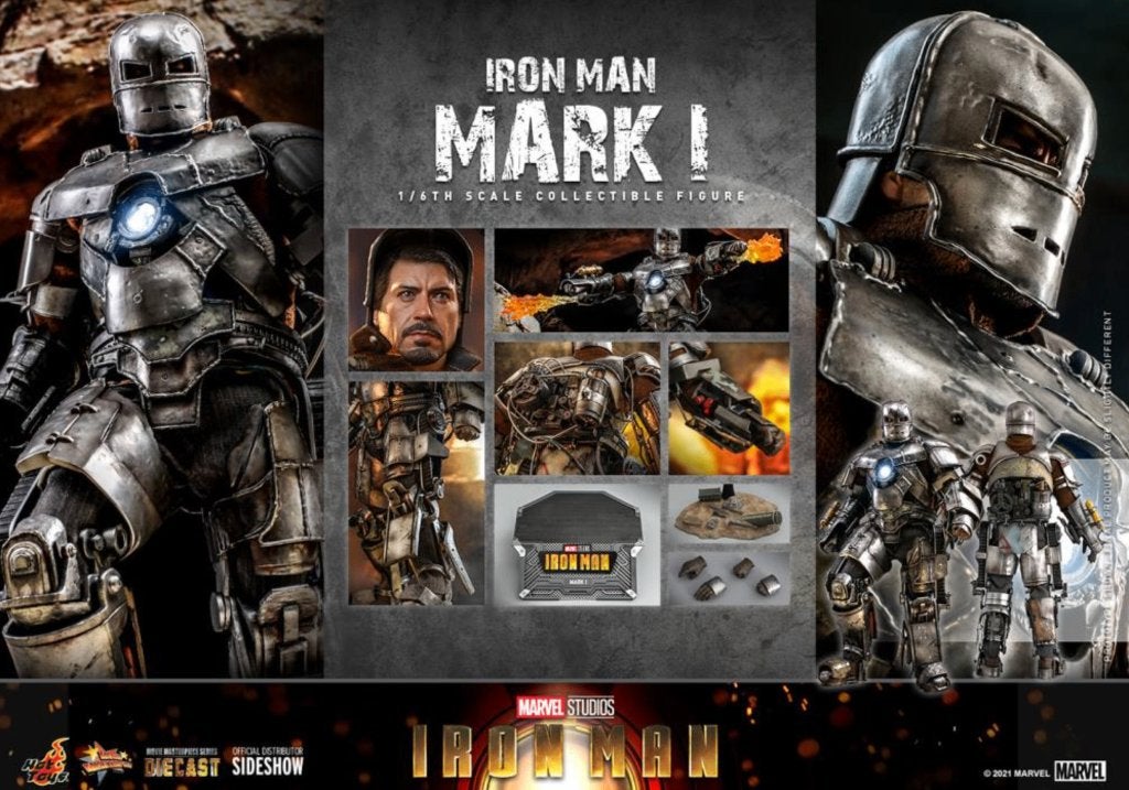 Iron Man Mark I (Version 2.0) Diecast - Hot Toys MMS605D40, Ophalen of Verzenden, Nieuw