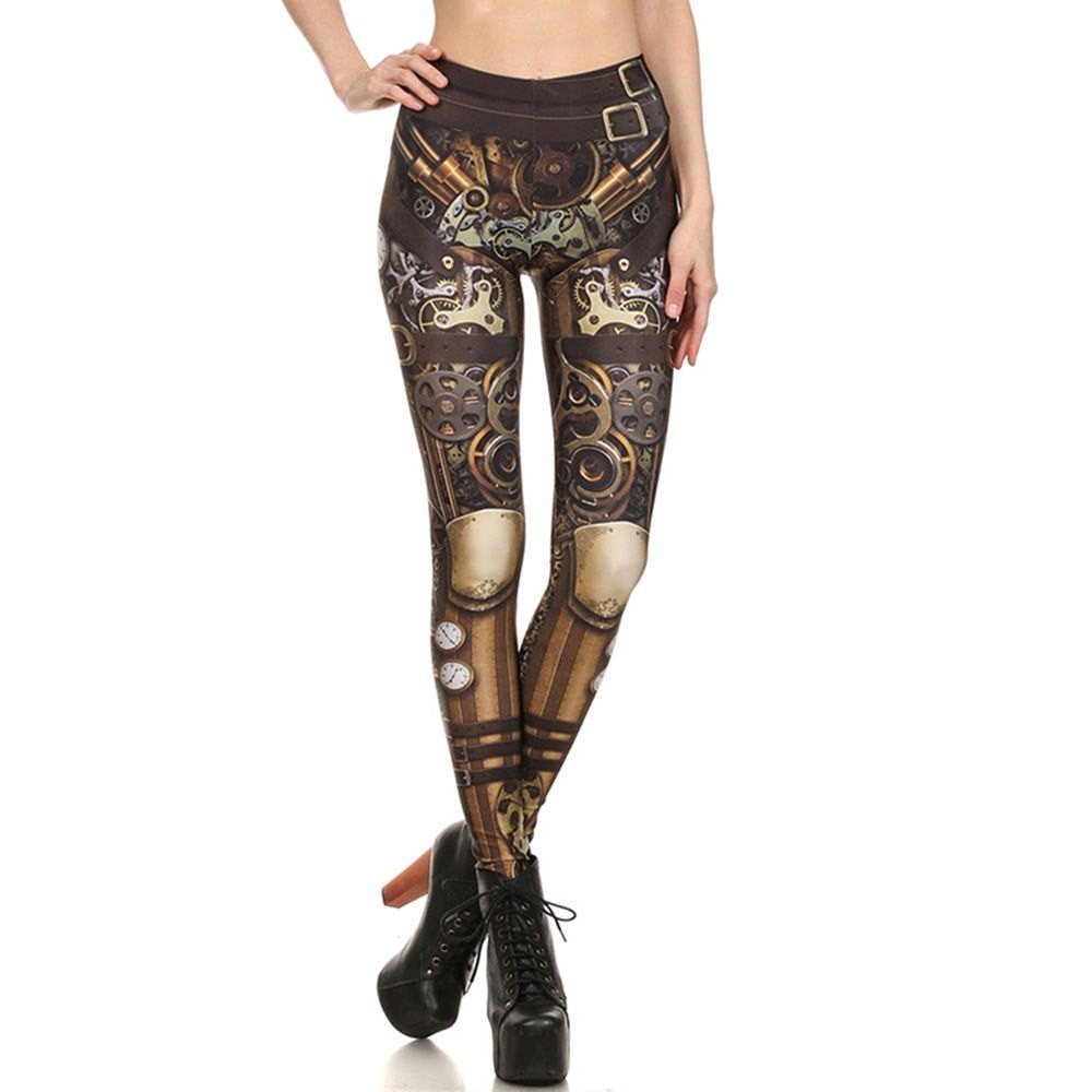 Dames steampunk legging 1 (sexy retro zomer gothic strakke), Maat 38/40 (M), Overige kleuren, Verzenden, Nieuw