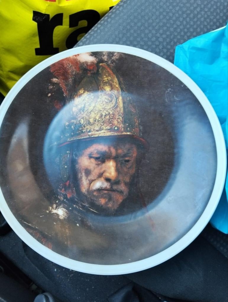 Rembrandt - Man met de Gouden Helm - 20e eeuw bord, Ophalen of Verzenden