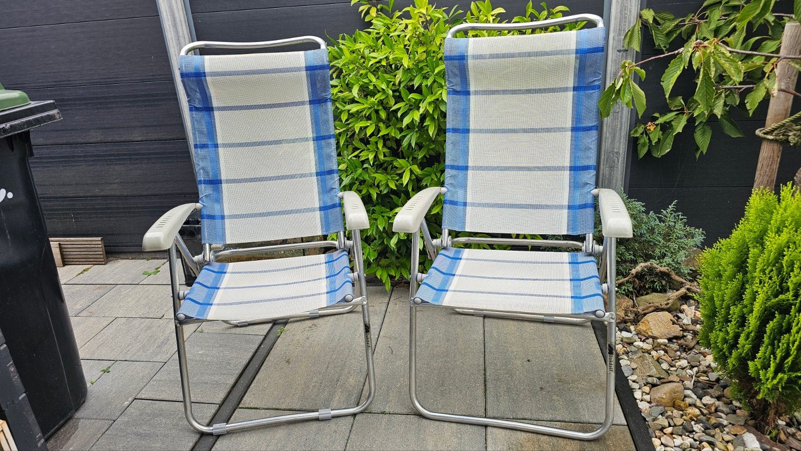 2x Campingstoel Dukdalf - Inklapbaar en Verstelbaar, Ophalen, Gebruikt, Metaal, Inklapbaar
