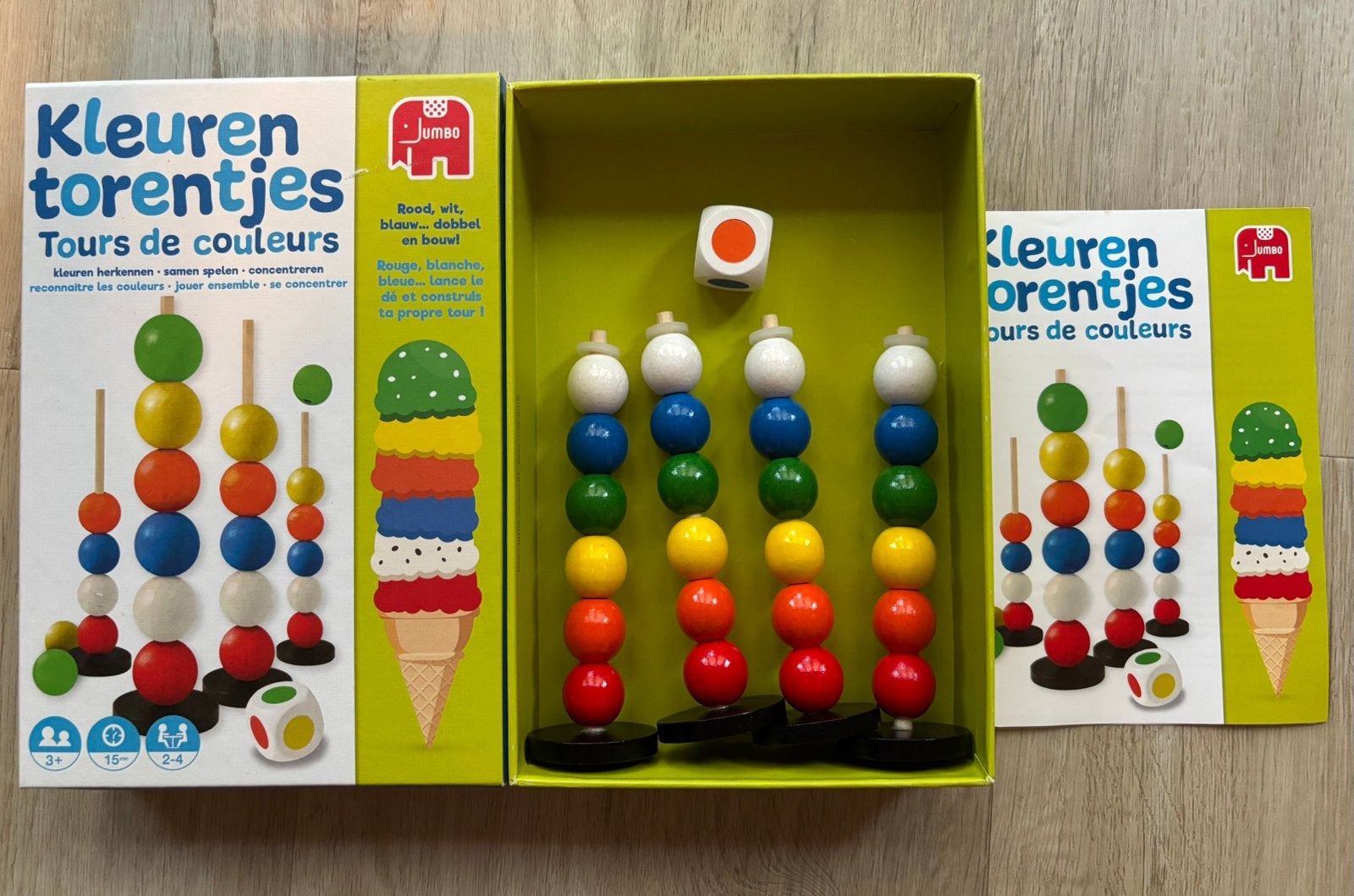JUMBO kleuren torentjes zgan, Ophalen of Verzenden, Zo goed als nieuw, Puzzelen