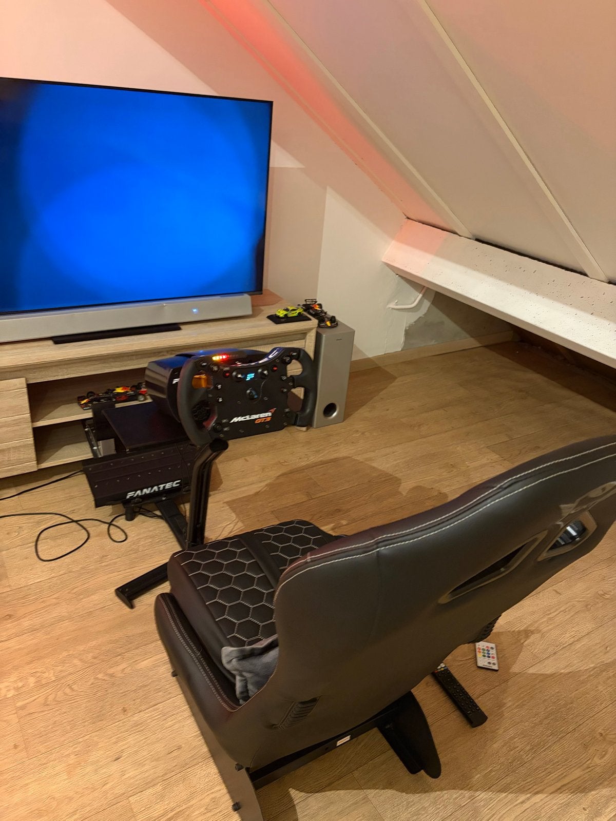 Fanatec CSL elite McLaren GT3 + gxt stoel, Ophalen, Racestuur, Force feedback, Zo goed als nieuw