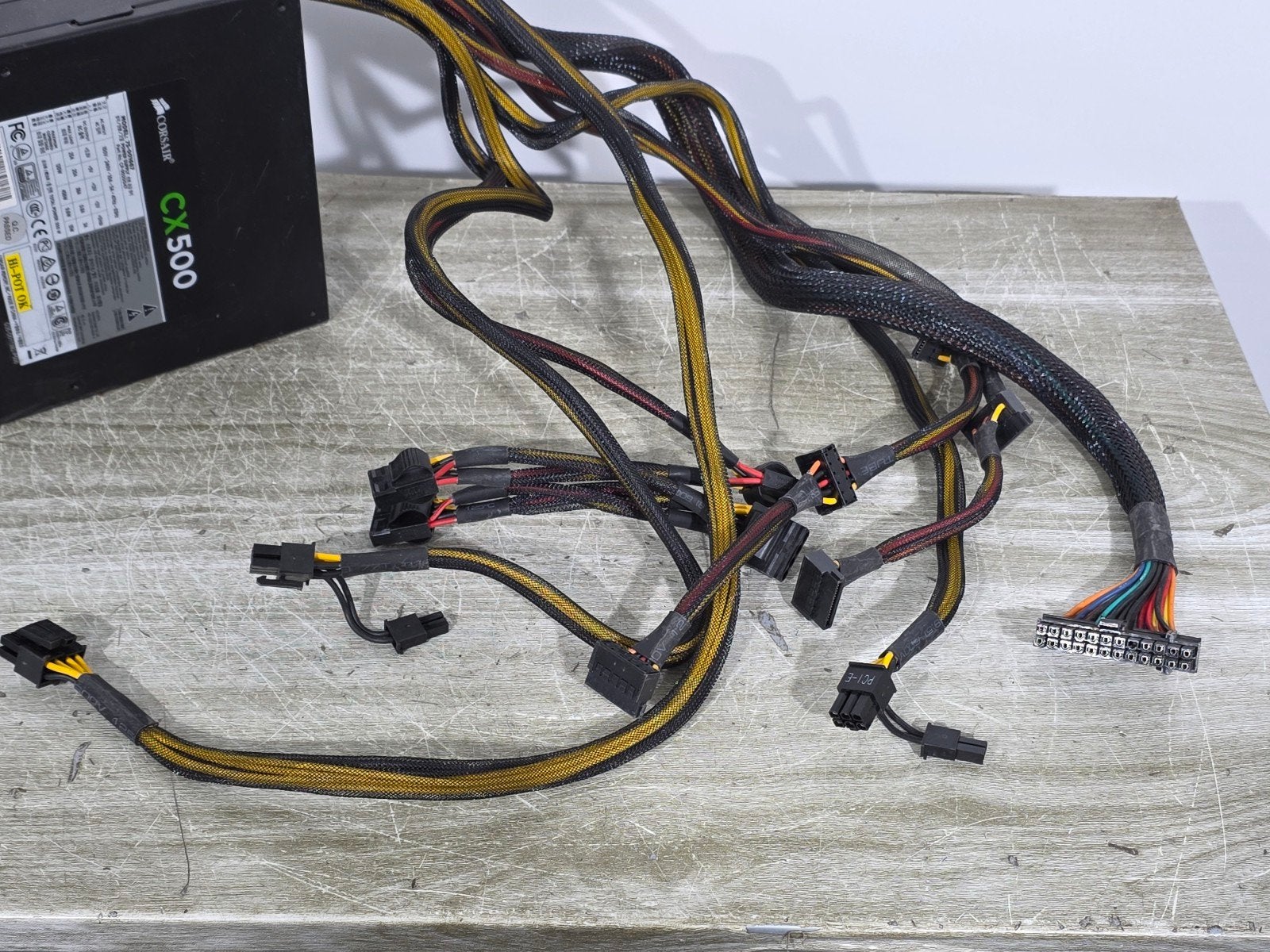 Corsair 500w max voeding psu power supply cx500  75-001667, Gebruikt, ., Ophalen of Verzenden, .