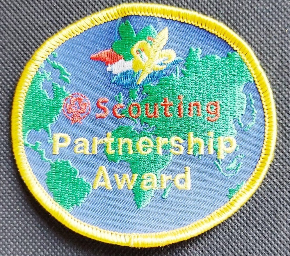 scouting Wereld Jamboree 1995 Partnership Award, Verzamelen, Ophalen of Verzenden, Nieuw, Embleem, Speld of Insigne