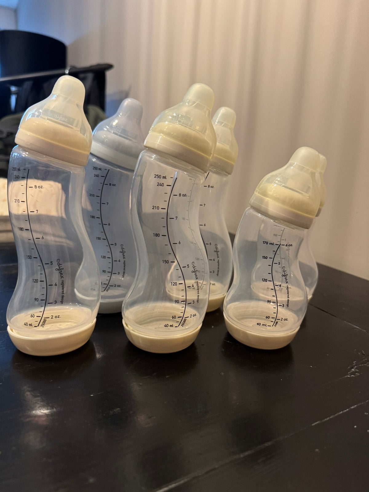 Difrax flessenset – 6 flessen, Difrax, Ophalen of Verzenden, Zo goed als nieuw, Babyfles