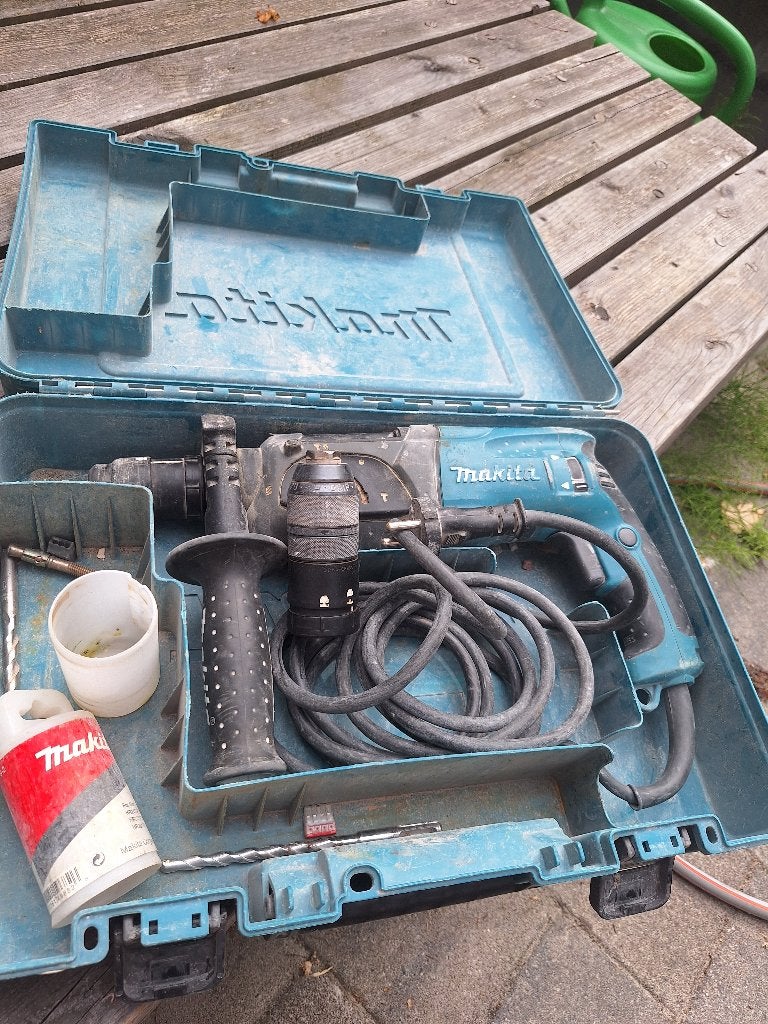 Makita boorhamer gesnoerd, Ophalen of Verzenden, Gebruikt, Boor- en/of Breekhamer