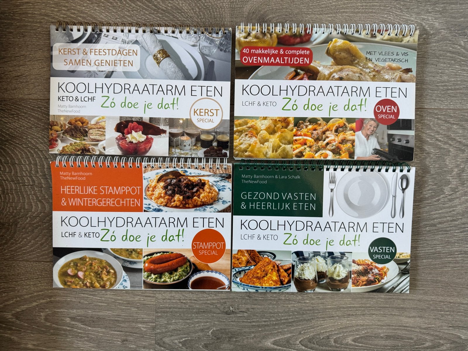 Koolhydraatarm Eten Kookboeken (4-delige set), Boeken, Kookboeken, Ophalen of Verzenden, Zo goed als nieuw