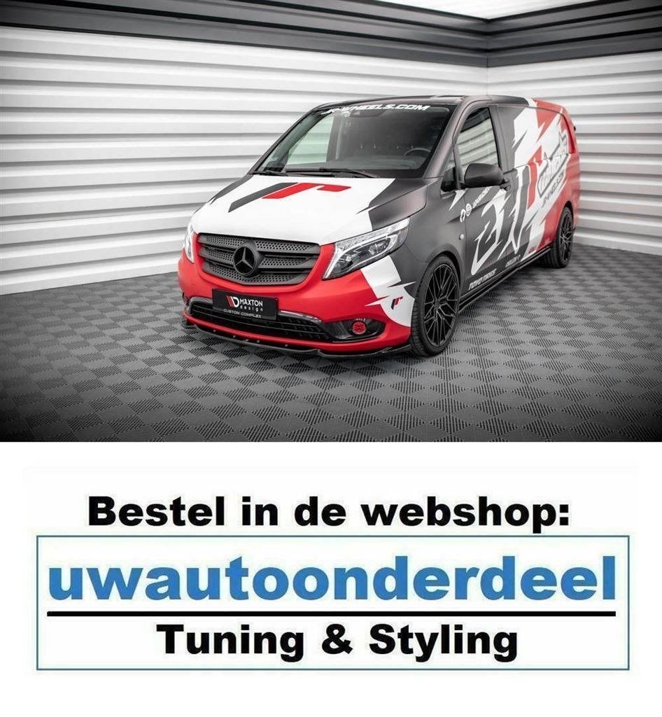 Maxton Spoiler Lip Splitter Voor Mercedes Vito W447 Facelift, Verzenden, Automotive Parts, A.parts@hotmail.nl, Trasmolenlaan 12 3447 GZ Woerden