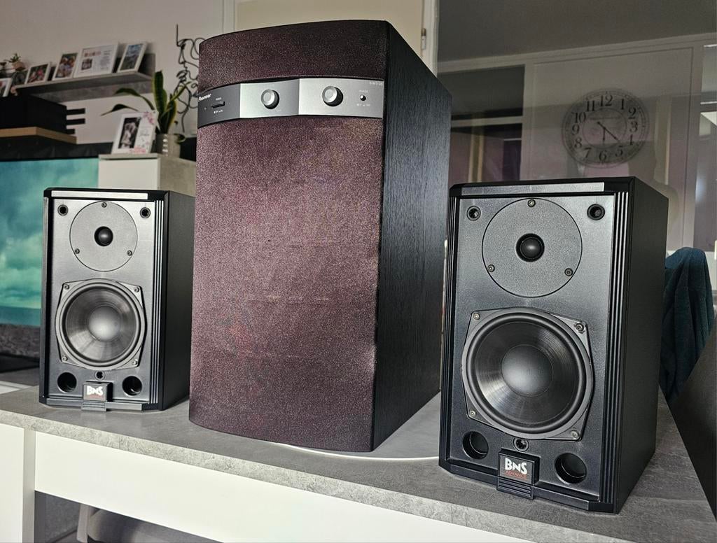 HiFi set BnS Advance A20 + Pioneer subwoofer – krachtig!, Ophalen of Verzenden, Speakers, Overige merken
