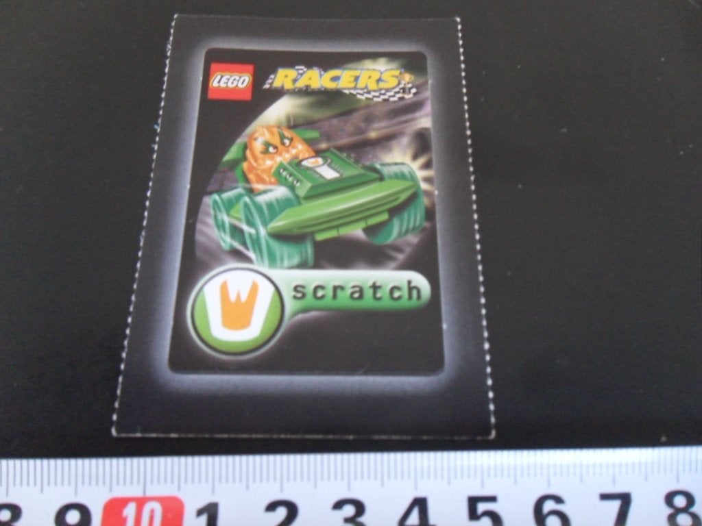 sticker Lego Racers  Scratch, Ophalen of Verzenden, Zo goed als nieuw