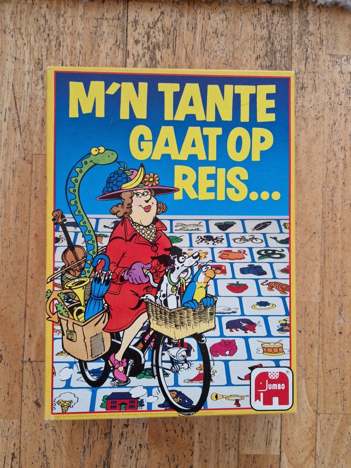 Vintage Jumbo spel M’n tante gaat op reis Jan van Haasteren, Ophalen of Verzenden, Zo goed als nieuw