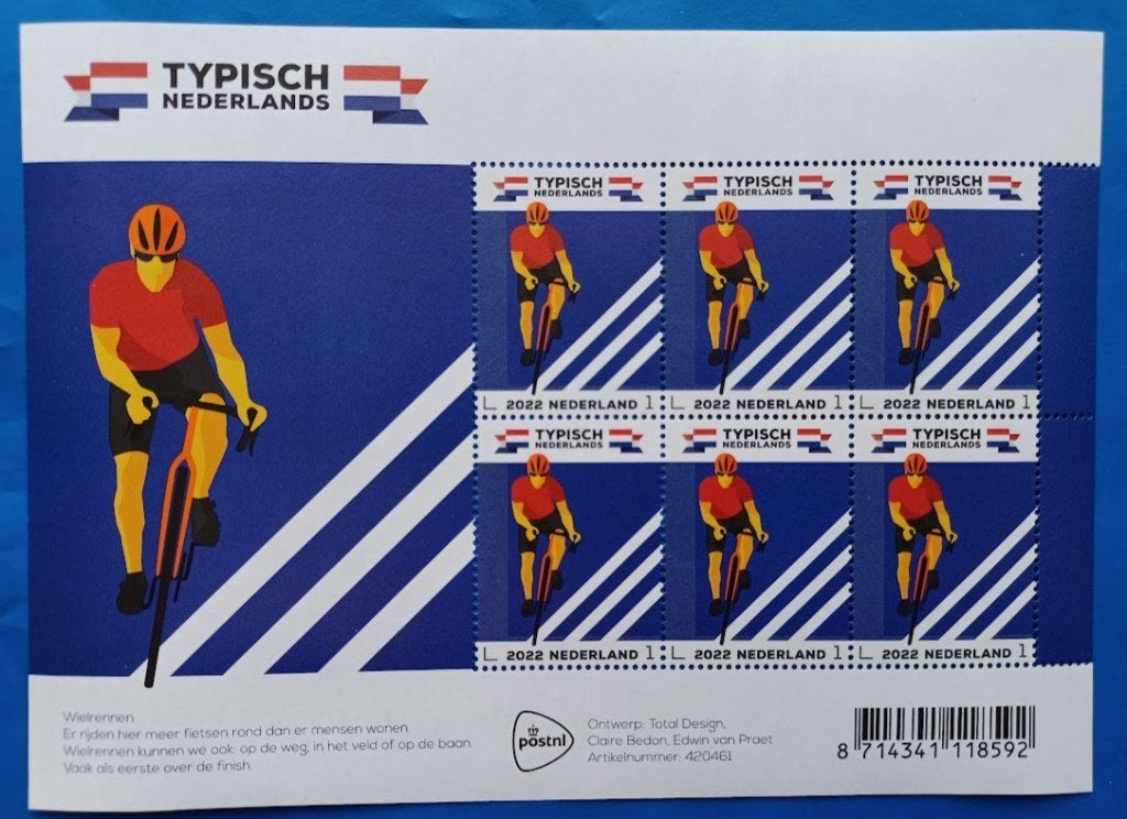 Typisch Nederlands- wielrennen (postzegelvel), Verzenden, Na 1940, Postfris