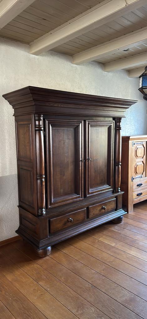Grote eiken kast / boerenkast – massief – zeer degelijk, Huis en Inrichting, Kasten | Buffetkasten, Ophalen, 50 tot 75 cm, 200 cm of meer