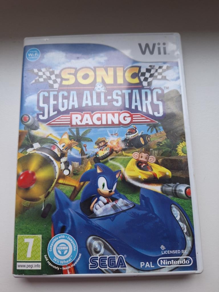 Nintendo Wii spel Sonic racing, Gebruikt, Racen en Vliegen, Ophalen of Verzenden, 3 spelers of meer