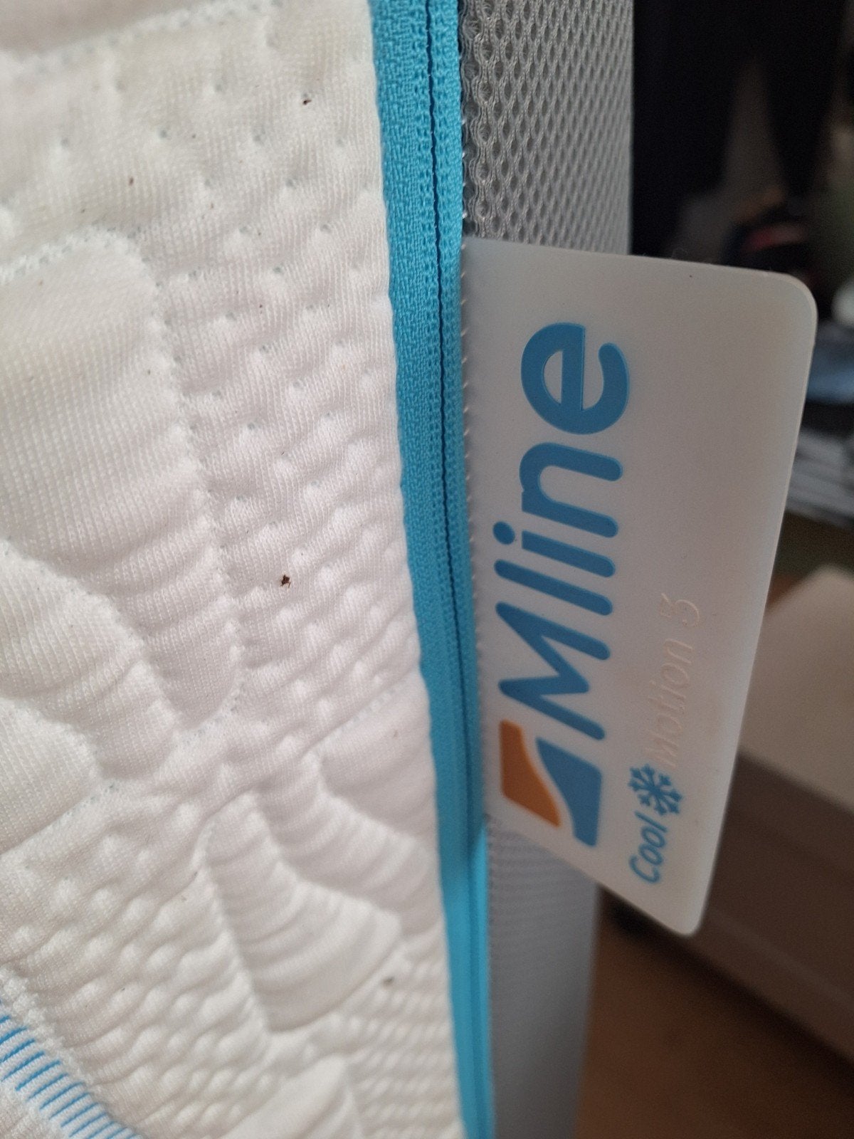in prijs verlaagd. 80 euro . M line cool motion 3 matras 90, Ophalen, 90 cm, Eenpersoons, Zo goed als nieuw