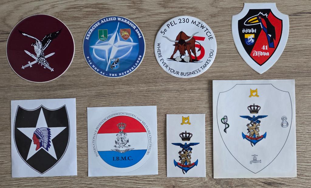stickers Defensie/Landmacht 72, Ophalen of Verzenden, Zo goed als nieuw