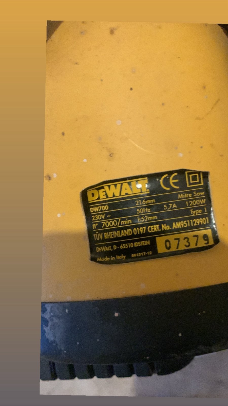 De walt afkortzaag, Doe-het-zelf en Verbouw, Gereedschap | Zaagmachines, Ophalen, Zo goed als nieuw, Afkortzaag, 30 tot 70 mm