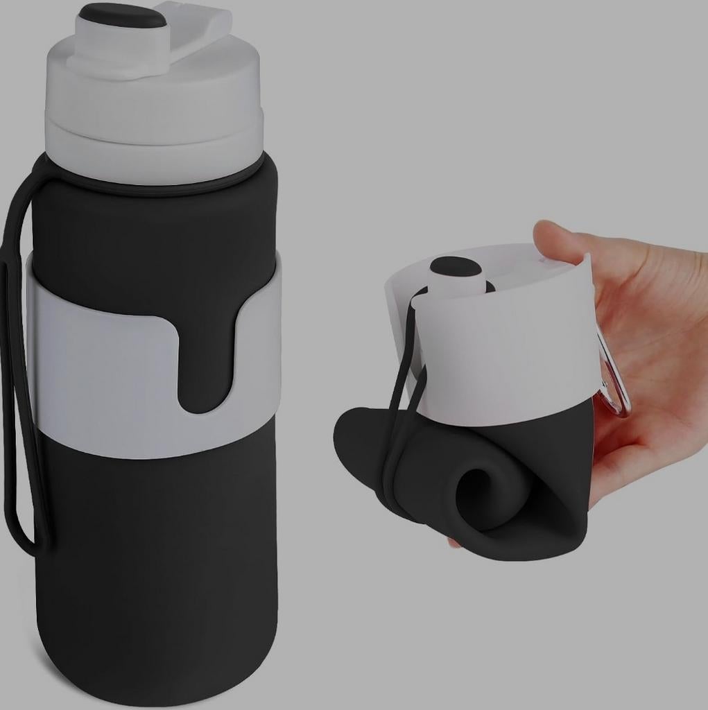 -nieuw- opvouwbare siliconen waterfles 750ml -nieuw-, Ophalen of Verzenden, Nieuw