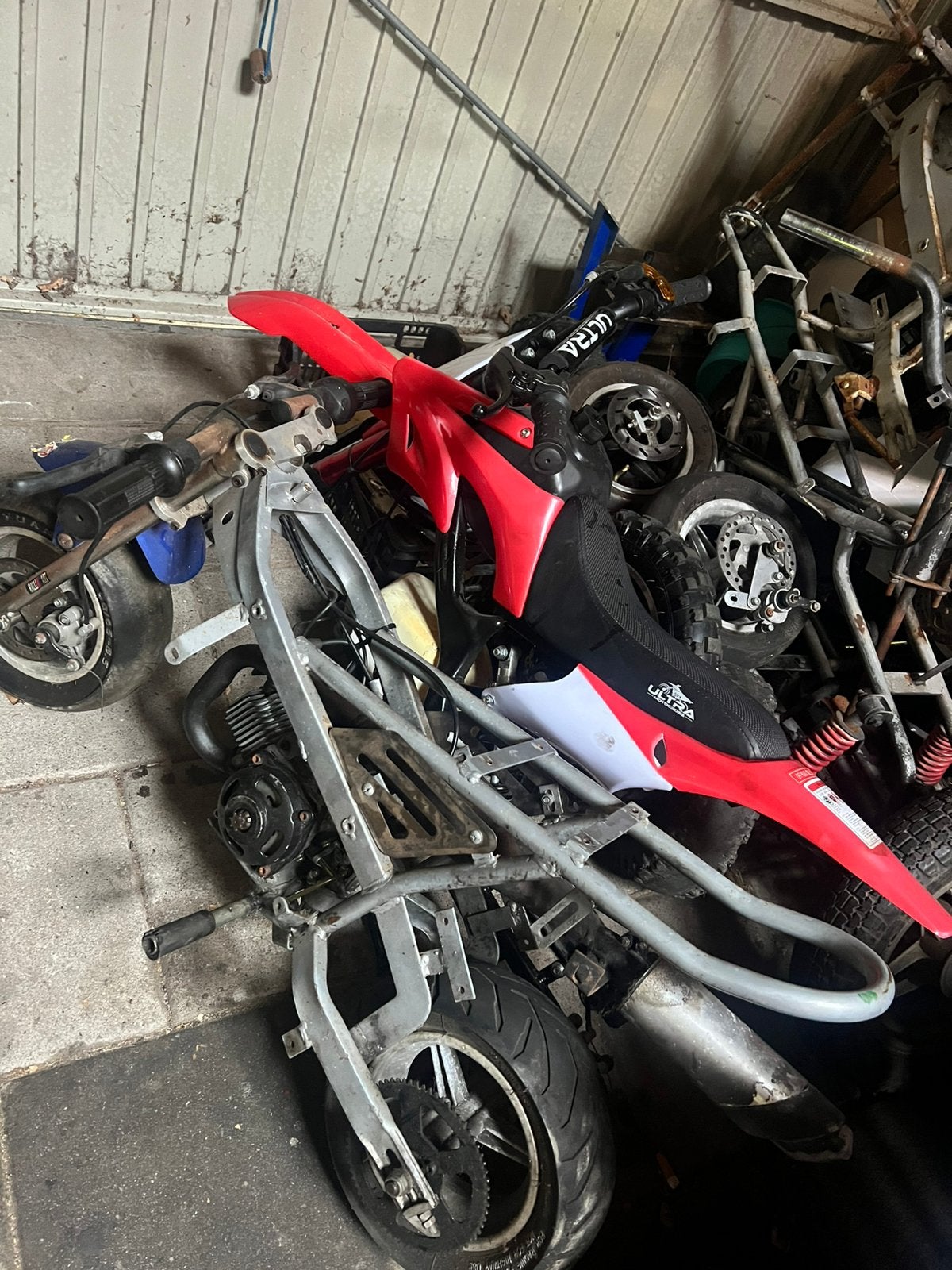 Partij minibike onderdelen, Ophalen of Verzenden, Overige typen