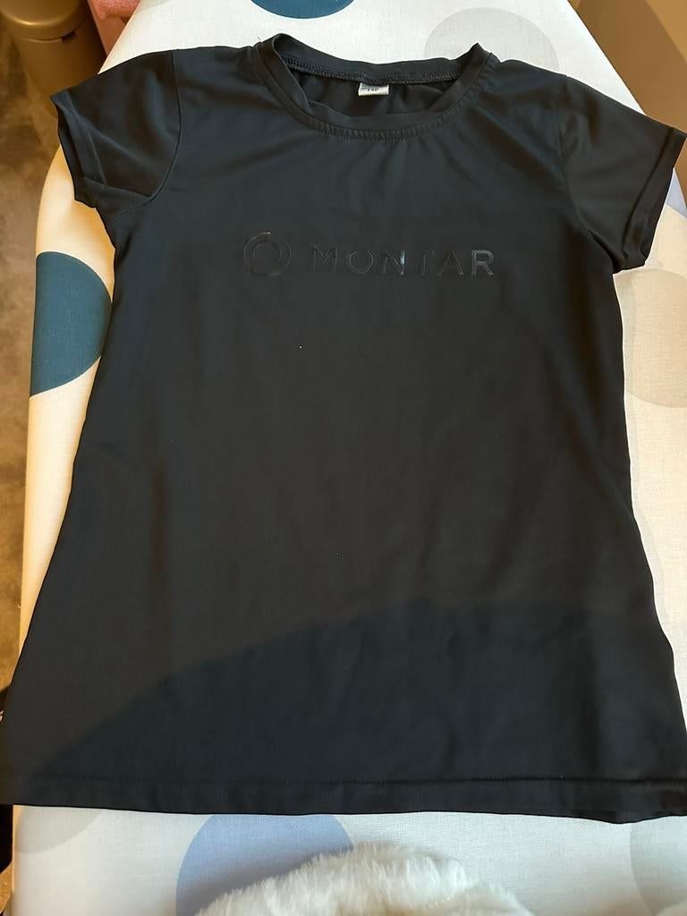 Montar shirt zwart paardrijden mt 140 GRATIS, Kinderen, Dressuur, Ophalen of Verzenden, Zo goed als nieuw