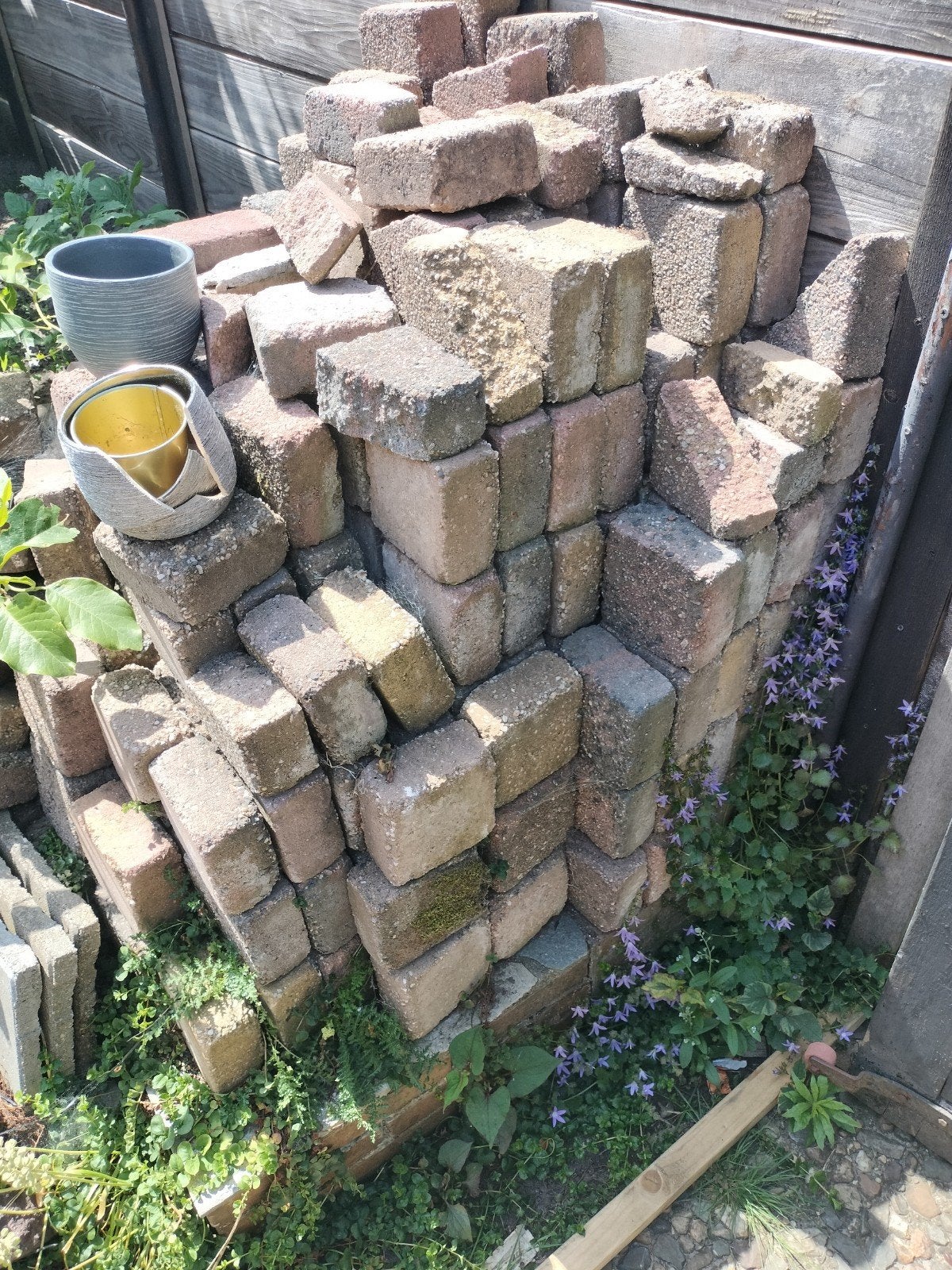 Gebruikte klinkers voor tuin of oprit, Ophalen, Gebruikt, Beton, Klinkers